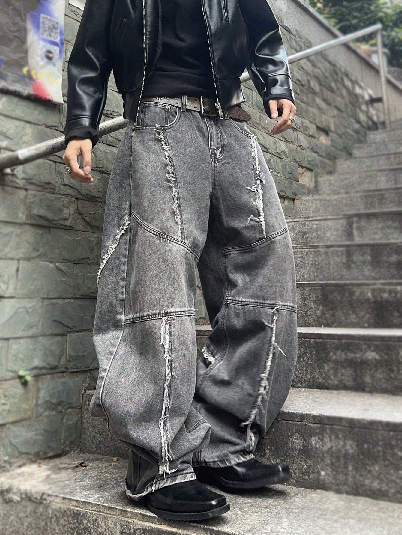 Pantalones Anchos Tenis Para Jeans Hombre Jeans Holgados Casuales