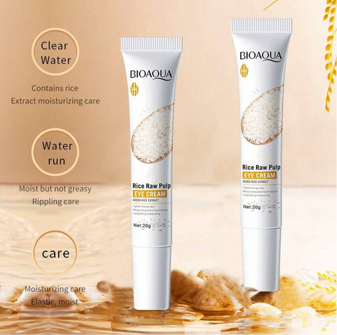 Bioaqua Crema Para Ojos De De Arroz Hidratante De 20g - Suaviza La Piel, Reduce La Sequedad, Reduce Los Poros Bioaqua Crema Para Ojos De De Arroz Hidratante De 20g - Suaviza La Piel, Reduce La Sequedad, Reduce Los Poros