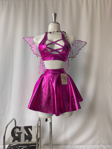 Disfraz hadas Tinkerbell (top, falda , alas)
