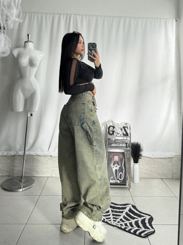 Top con varilla transparente