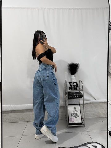 Baggy ajuste frosteado Roma