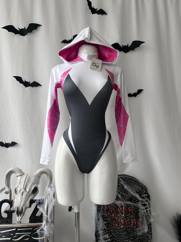 Disfraz Spiderman woman Gwen body con capota