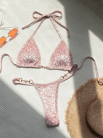 Bañador bikini triángulo halter