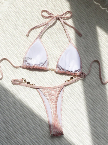 Bañador bikini triángulo halter