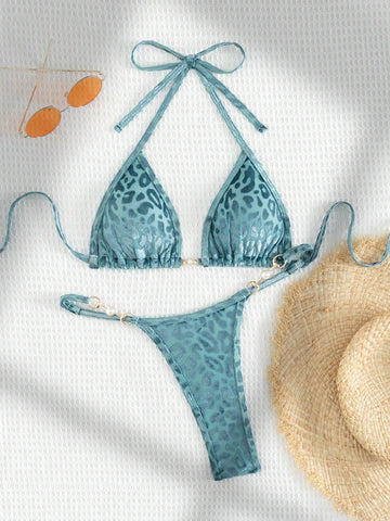 Bañador bikini triángulo halter