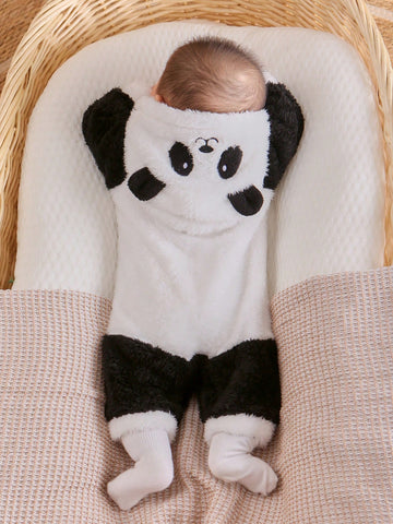 Conjunto Encantador De Ropa De Casa Para Bebé Con Diseño De Panda Para Niño