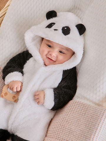 Conjunto Encantador De Ropa De Casa Para Bebé Con Diseño De Panda Para Niño