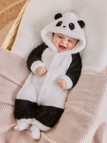 Conjunto Encantador De Ropa De Casa Para Bebé Con Diseño De Panda Para Niño