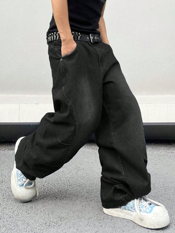 Jeans diarios simples de unicolor para hombres