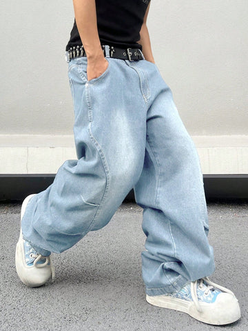 Jeans diarios simples de unicolor para hombres