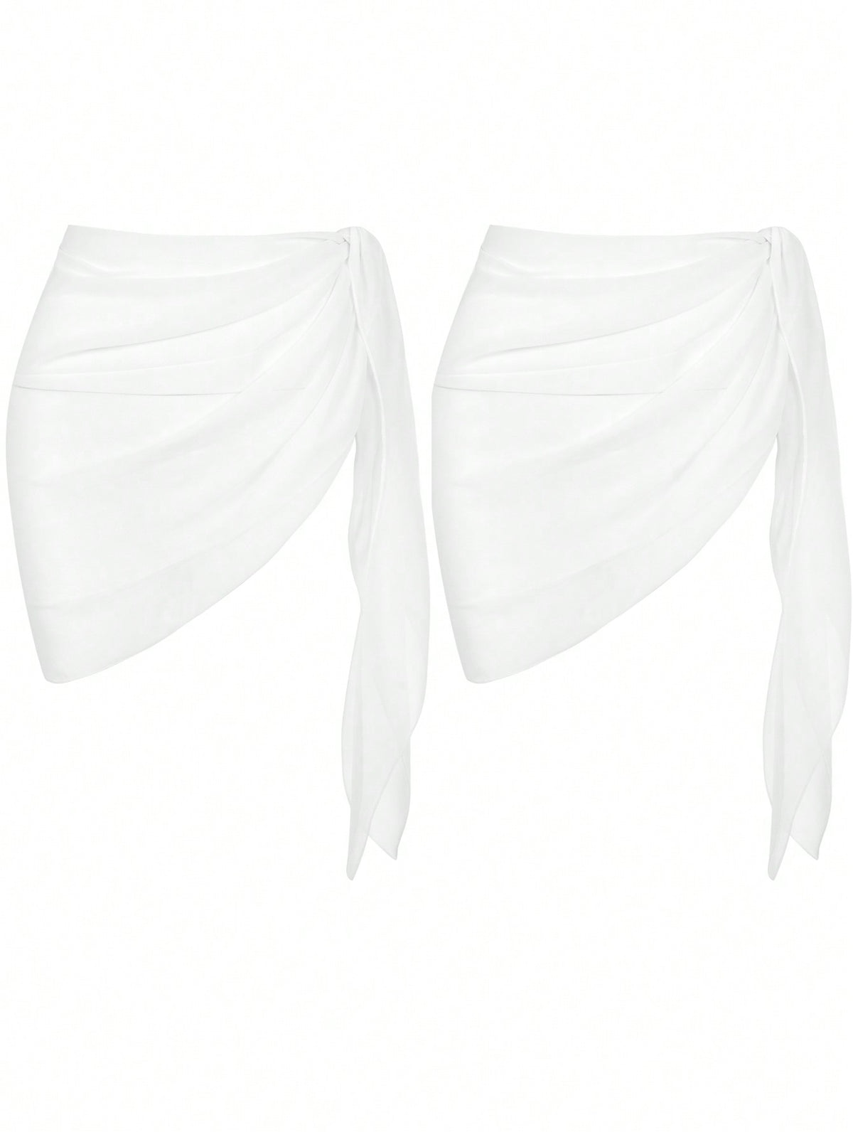 Conjunto de falda cubierta de verano para mujeres en vacaciones en la playa con cintura ajustable y unicolor