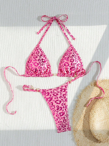 Bañador bikini triángulo halter