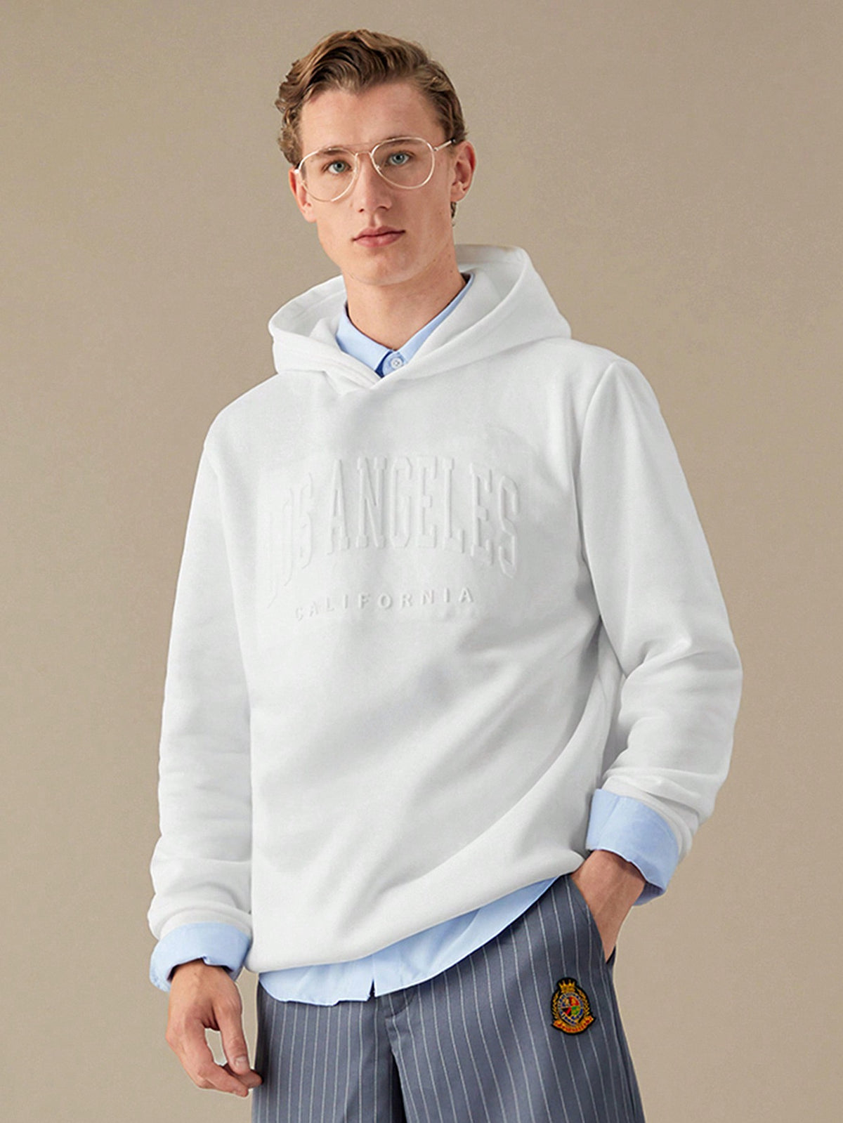 Sudadera Con Capucha Para Hombres Con Estampado De Letras, Casual