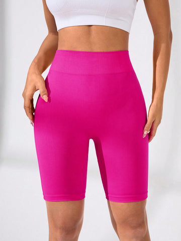 Shorts biker deportivos tejido de canalé control de barriga