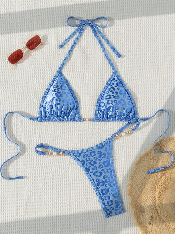 Bañador bikini triángulo halter