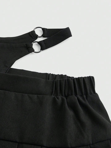 Minifalda plisada con tachuelas, sexy, estilo punk para mujeres