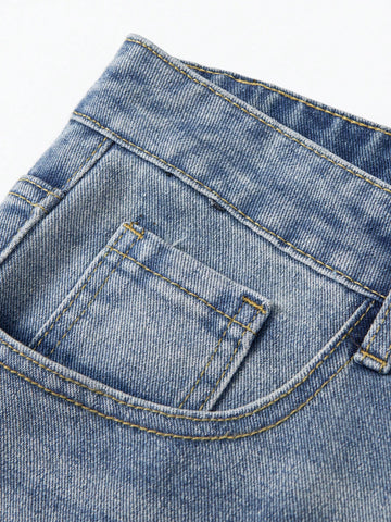 Jeans de pierna ancha y retro holgados de moda para hombre