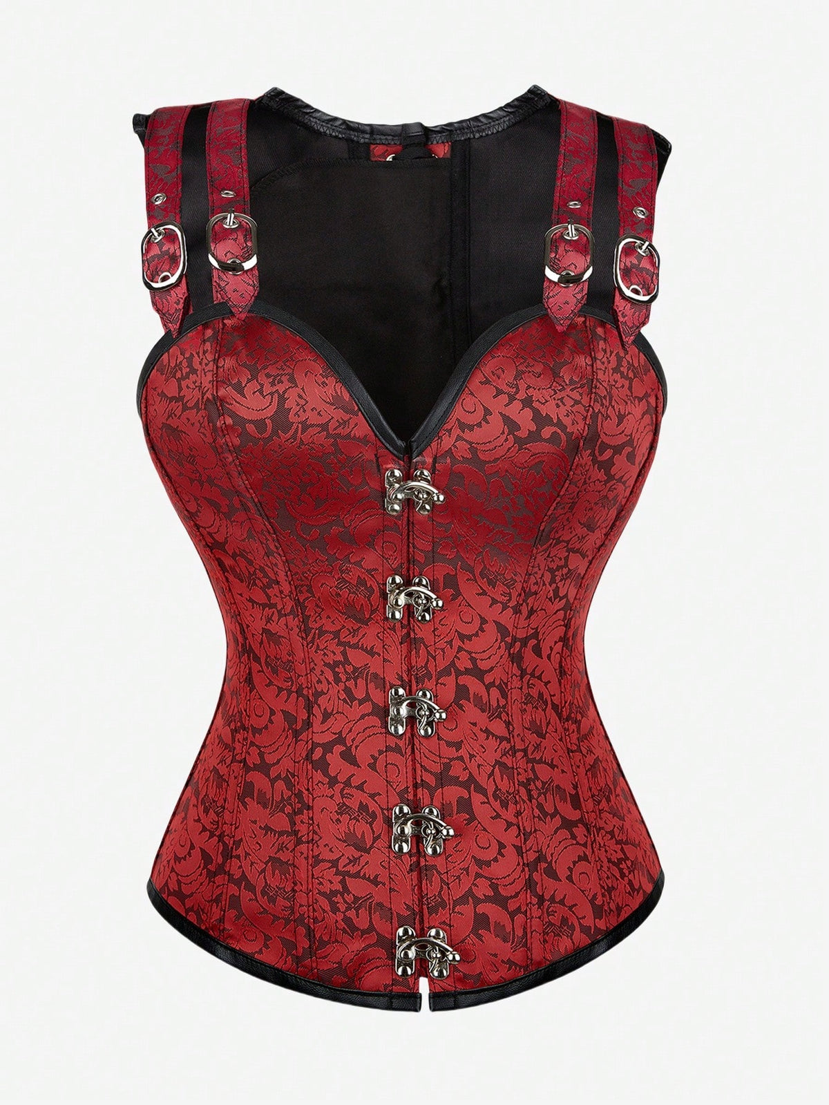 Corset Lenceria Tipo Red Corset Gótico Con Huesos, Lencería