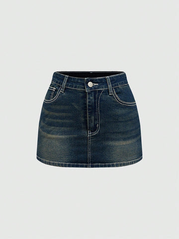 ROMWE Grunge Punk Top corto y falda mini ceñida con detalles bordados de cruz y alas en estilo vintage Y2K, incluye leggings