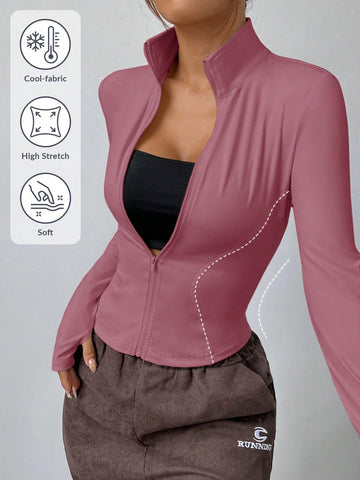 Chaqueta protectora solar de punto blanca para mujer