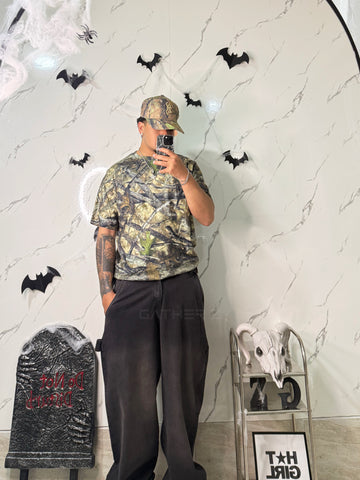 Disfraz pareja Bambi y cazador (corset, short, mangas, oversize hombre , gorra)