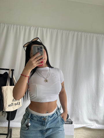 Camiseta Crop mini