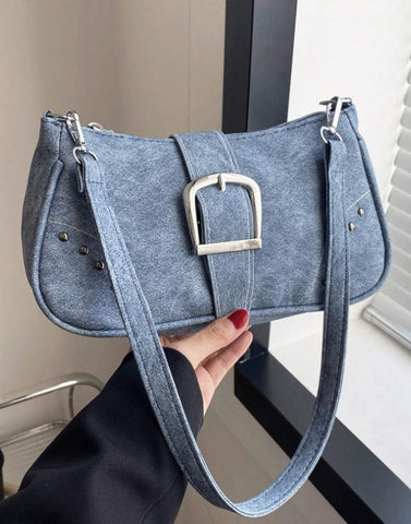 Bolso De Hombro Y2k Con Patrón De Estrella Para Mujer,