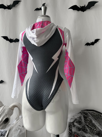 Disfraz Spiderman woman Gwen body con capota