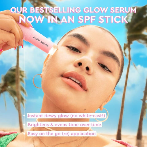 Bálsamo protector solar facial en barra Watermelon Glow con niacinamida y FPS 45