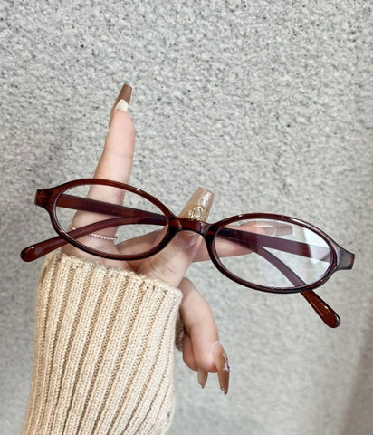 Gafas ovaladas elegante y de moda para mujeres, ligera y portátil