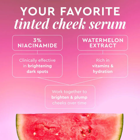 Watermelon Glow Niacinamide Dewy Flush - Suero iluminador rubor