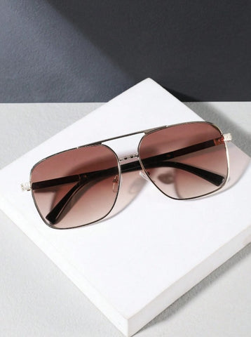 Gafas exquisitas con marco rectangular para hombre