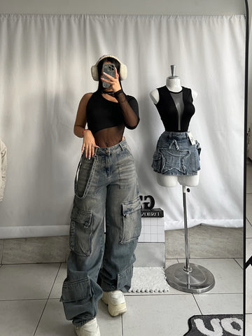 Cargo con tira vintage