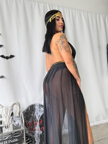 Disfraz Diosa griega (body, mangas, cordones, cinturón) ref 02