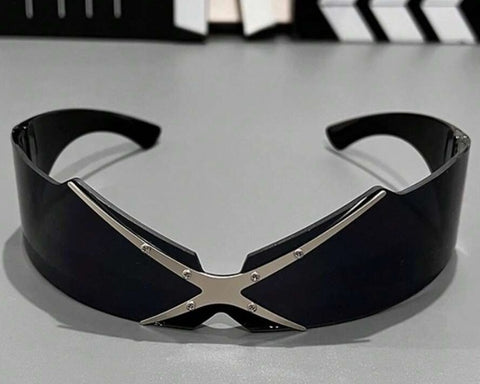 Gafas futuristas y ciberpunk estilo Y2K