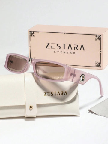 Gafas cuadradas y estrechas, de estilo retro elegante y chic