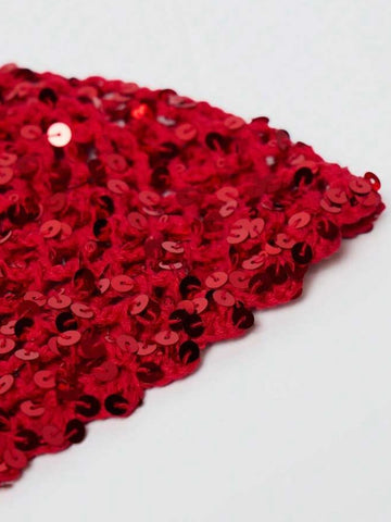 Gorro tejido de lentejuelas