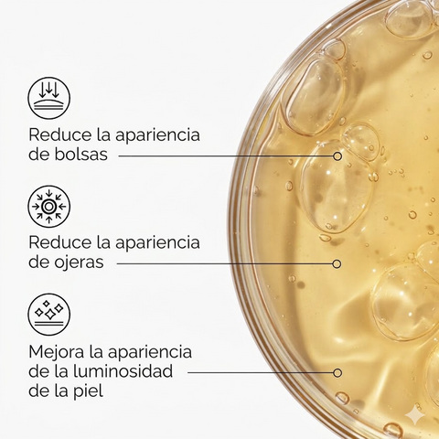 Serum para ojos con solución de cafeína al 5% + EGCG