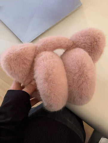 Orejeras de invierno con orejas de gato de felpa,  plegables