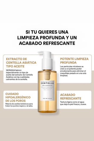 Aceite limpiador ligero de centella 200ml SKIN1OO4