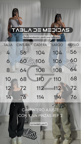 Baggy carpintero con ajuste gris