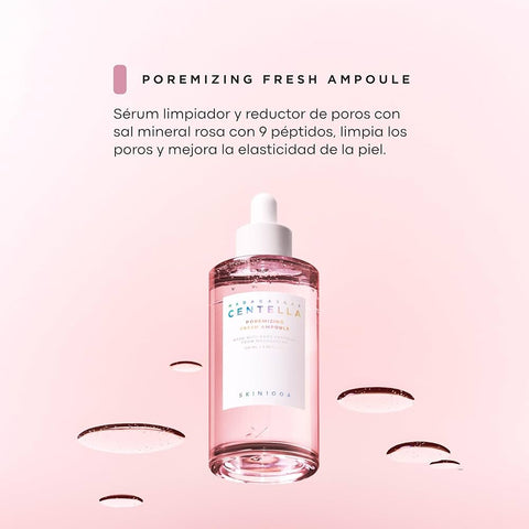 Set de ampolla SKIN1004 Poremizing Fresh de 100ml y crema gel ligera Poremizing de 75ml