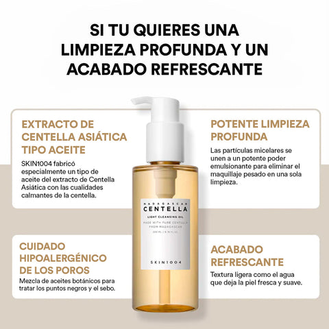 Dúo de doble limpieza skin1004 (aceite+espuma limpiadora)