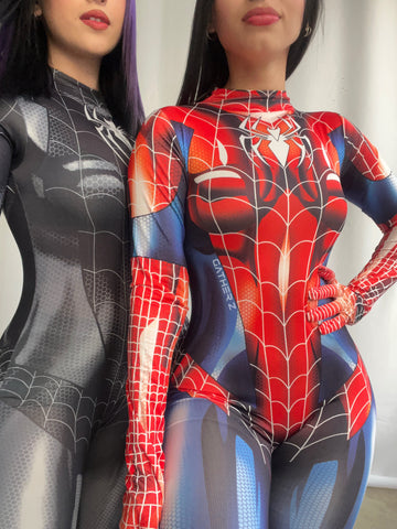 Disfraz Spiderman enterizo para mujer