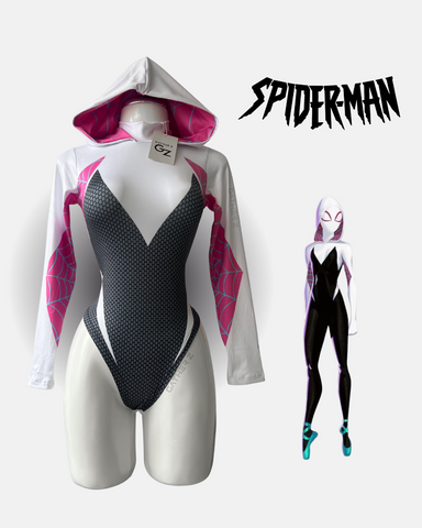 Disfraz Spiderman woman Gwen body con capota
