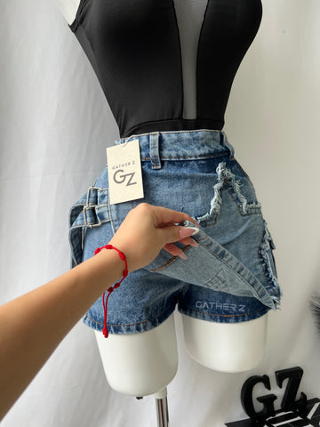 Falda short de estrella