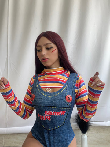 Disfraz body+ buzo chucky