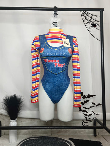 Disfraz body+ buzo chucky