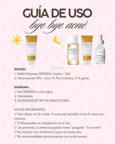 Combo Skincare bye bye acné entrega inmediata