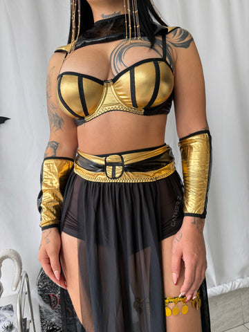 Disfraz Anubis (Top+Falda+Cuello+Mangas+ Cinturón)